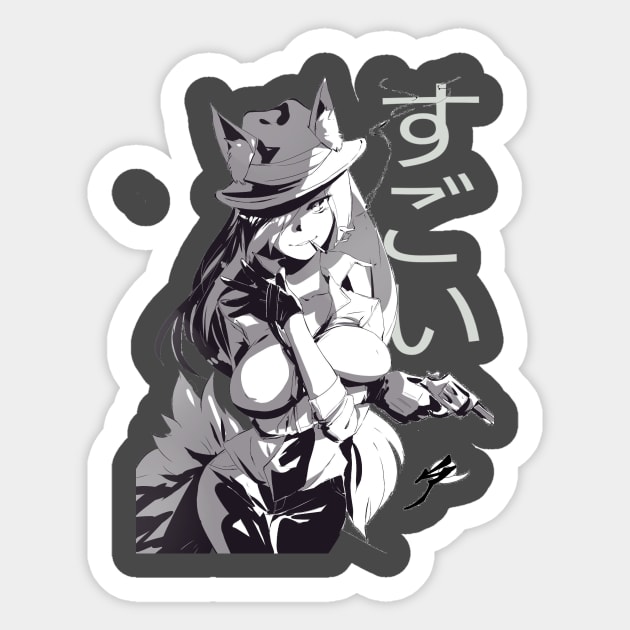 Noir Sticker by waytosugoi